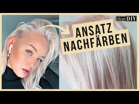 Ansatz bei Platinblond